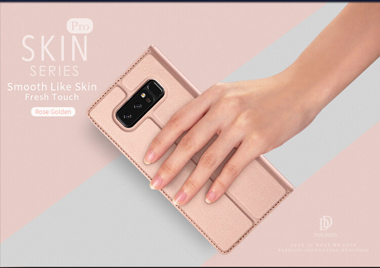 Dux Ducis Skin Pro flip cover tok Samsung Galaxy Note 8 - sötétkék