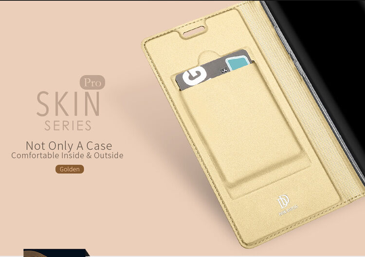 Dux Ducis Skin Pro flip cover tok Samsung Galaxy Note 8 - sötétkék