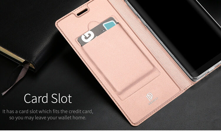 Dux Ducis Skin Pro flip cover tok Samsung Galaxy Note 8 - sötétkék
