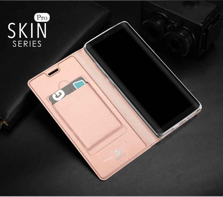 Dux Ducis Skin Pro flip cover tok Samsung Galaxy Note 8 - sötétkék
