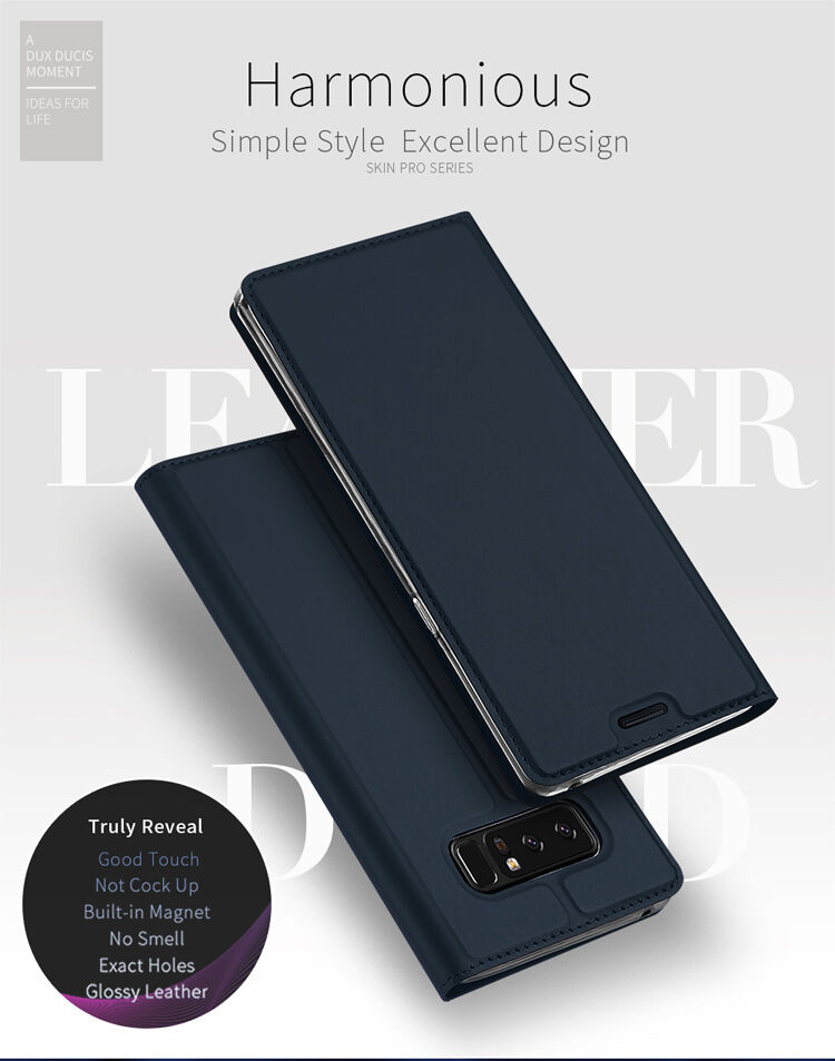 Dux Ducis Skin Pro flip cover tok Samsung Galaxy Note 8 - szürke