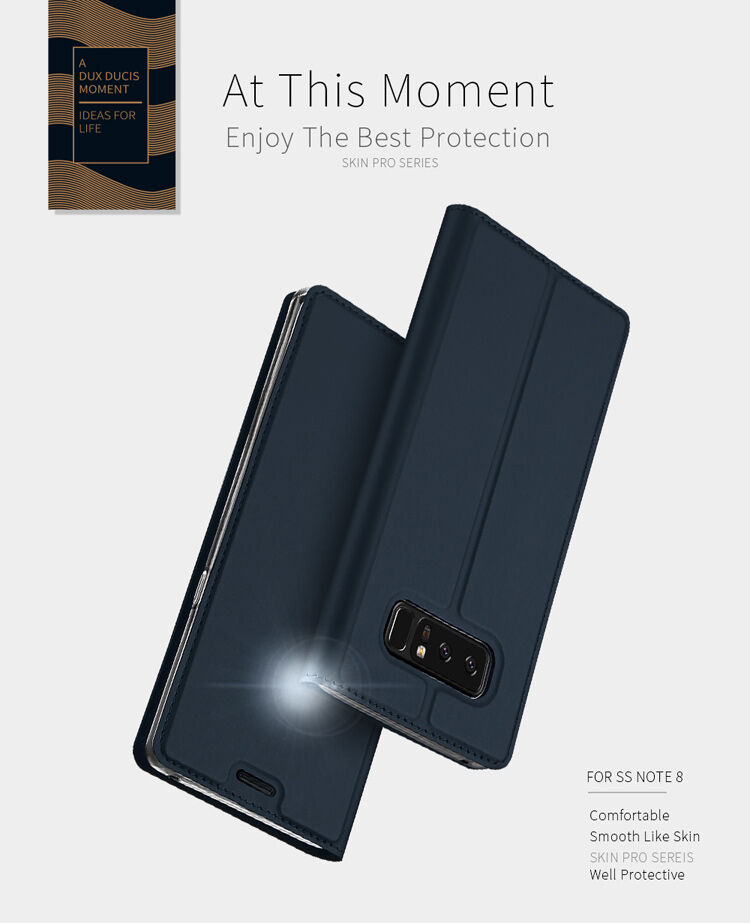 Dux Ducis Skin Pro flip cover tok Samsung Galaxy Note 8 - szürke