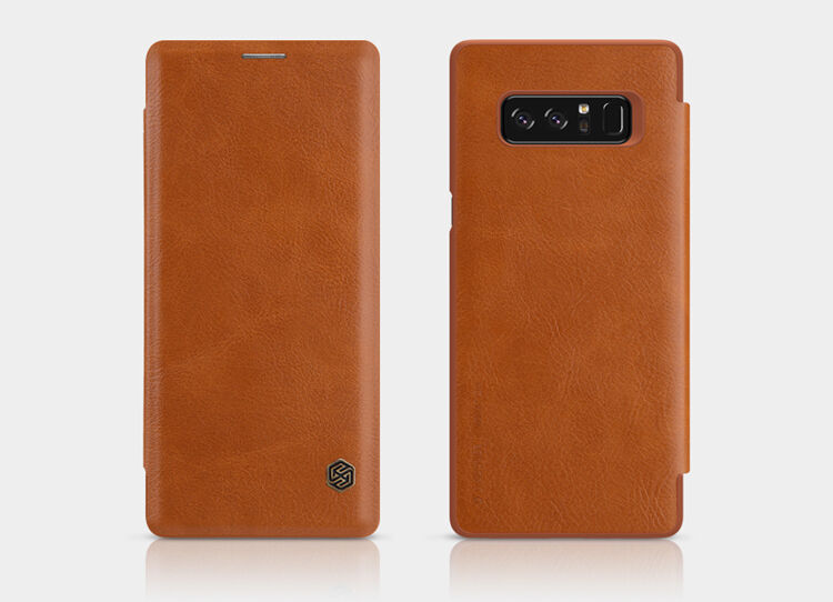 Nillkin Qin bőr flip cover tok Samsung Galaxy Note 8 - barna