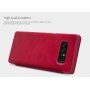 Nillkin Qin bőr flip cover tok Samsung Galaxy Note 8 - piros