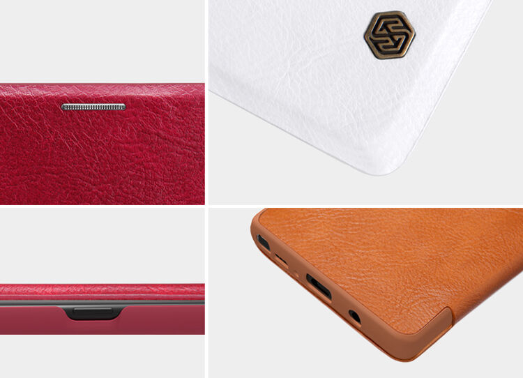 Nillkin Qin bőr flip cover tok Samsung Galaxy Note 8 - piros