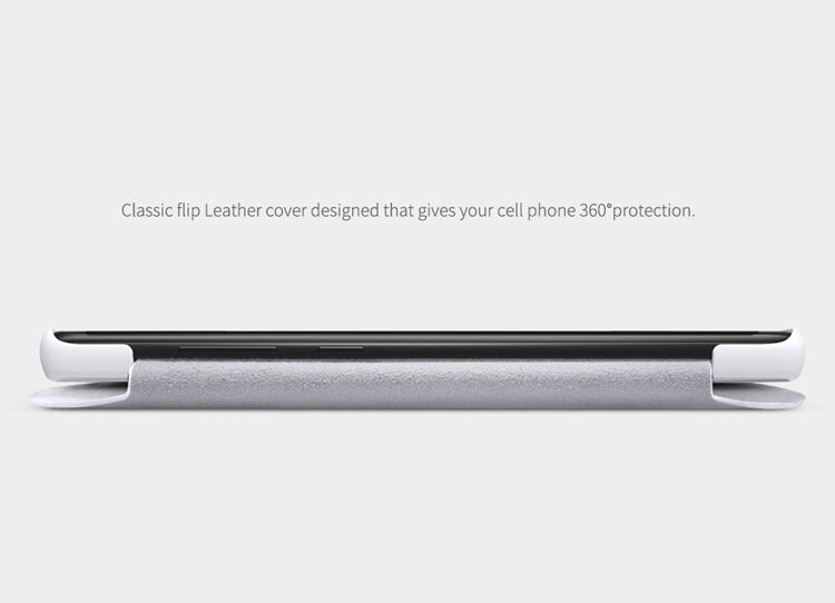 Nillkin Qin bőr flip cover tok Samsung Galaxy Note 8 - piros