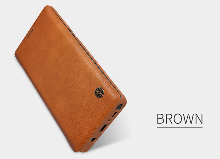 Nillkin Qin bőr flip cover tok Samsung Galaxy Note 8 - piros
