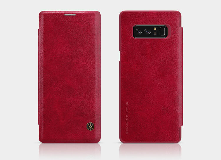 Nillkin Qin bőr flip cover tok Samsung Galaxy Note 8 - piros