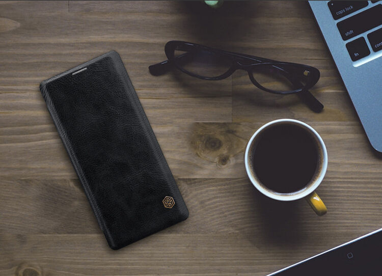 Nillkin Qin bőr flip cover tok Samsung Galaxy Note 8 - piros