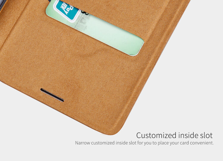 Nillkin Qin bőr flip cover tok Samsung Galaxy Note 8 - fekete