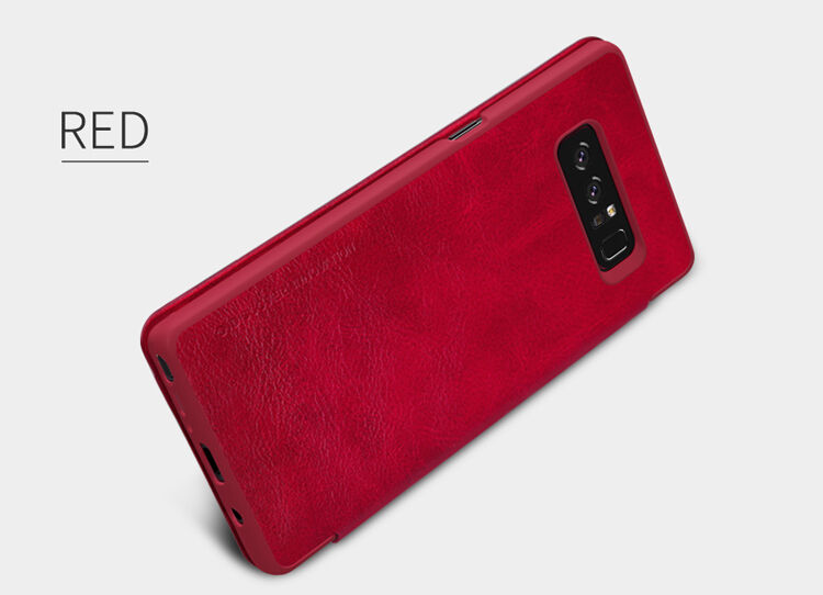 Nillkin Qin bőr flip cover tok Samsung Galaxy Note 8 - fekete