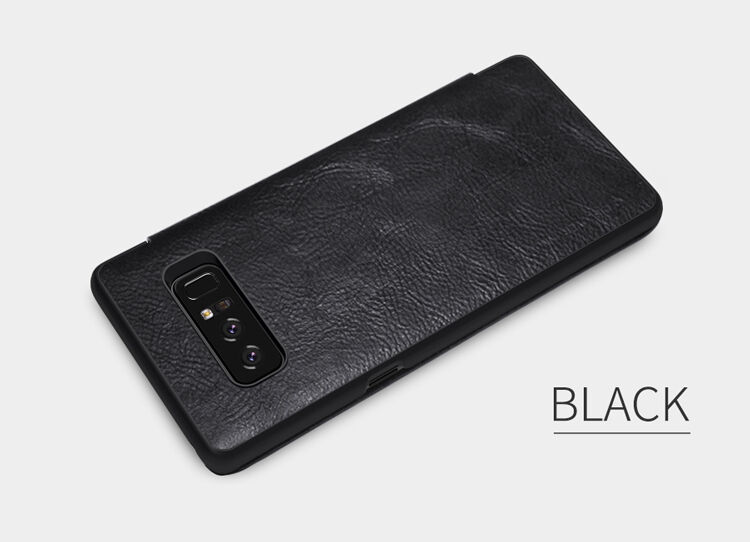 Nillkin Qin bőr flip cover tok Samsung Galaxy Note 8 - fekete