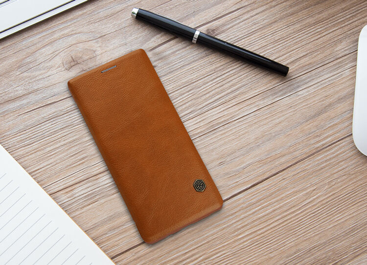 Nillkin Qin bőr flip cover tok Samsung Galaxy Note 8 - fekete