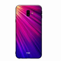 Nxe üveges tok Samsung Galaxy J6 Plus - rózsaszín-kék