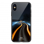 NXE kryt se skleněnou zadní stranou pro iPhone XS Max - noční cesta