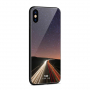 NXE kryt se skleněnou zadní stranou pro iPhone XS Max - noční silnice
