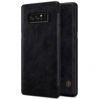 Nillkin Qin bőr flip cover tok Samsung Galaxy Note 8 - fekete