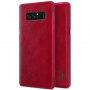 Nillkin Qin bőr flip cover tok Samsung Galaxy Note 8 - piros