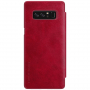 Nillkin Qin bőr flip cover tok Samsung Galaxy Note 8 - piros