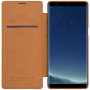 Nillkin Qin bőr flip cover tok Samsung Galaxy Note 8 - barna