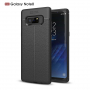 Litchi bőr tok Samsung Galaxy Note 8 - fekete