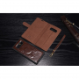 DG.Ming bőr flip cover tok 2 az egyben Samsung Galaxy Note 8 - barna