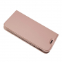 Bőr flip cover tok Samsung Galaxy J3 (2017) - rózsaszín-arany