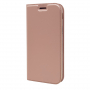 Bőr flip cover tok Samsung Galaxy J3 (2017) - rózsaszín-arany