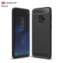 Műanyag tok csiszolt textúrával Samsung Galaxy S9 - fekete
