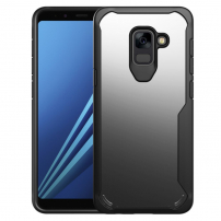 Ütésálló műanyag tok Samsung Galaxy A8 Plus (2018) - fekete