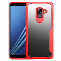 Ütésálló műanyag tok Samsung Galaxy A8 Plus (2018) - piros