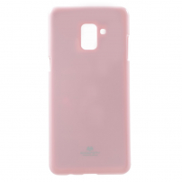 Goospery Jelly műanyag tok Samsung Galaxy A8 Plus (2018) - rózsaszín-arany