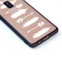 Műanyag dombornyomott tok - nyilak - Samsung Galaxy A8 (2018) - transzparens