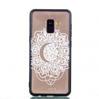 Műanyag dombornyomott tok - mandala - Samsung Galaxy A8 (2018) - transzparens