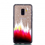 Műanyag dombornyomott tok - erdő - Samsung Galaxy A8 (2018) - transzparens