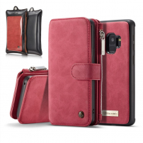 Caseme 2 az egyben pénztárcás tok Samsung Galaxy S9 - piros