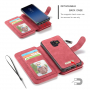 Caseme 2 az egyben pénztárcás tok Samsung Galaxy S9 - piros