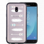 Műanyag dombornyomott tok - nyilak - Samsung Galaxy J5 (2017) - transzparens