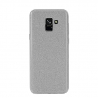 Nxe műanyag csillámló tok Samsung Galaxy A8 (2018) - szürke