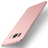 Mofi műanyag tok Frosted Samsung Galaxy S8 Plus - rózsaszín-arany