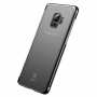 Baseus Glitter átlátszó tok kerettel Samsung Galaxy S9 - fekete