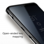 Baseus Glitter átlátszó tok kerettel Samsung Galaxy S9 - fekete