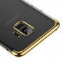 Baseus Glitter átlátszó tok kerettel Samsung Galaxy S9 - arany