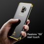 Baseus Glitter átlátszó tok kerettel Samsung Galaxy S9 - arany