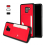 Dux Ducis Pocard bőr tok Samsung Galaxy A8 (2018) - piros