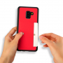 Dux Ducis Pocard bőr tok Samsung Galaxy A8 (2018) - piros