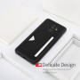 Dux Ducis Pocard bőr tok Samsung Galaxy A8 Plus (2018) - fekete