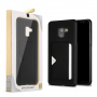 Dux Ducis Pocard bőr tok Samsung Galaxy A8 Plus (2018) - fekete