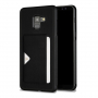 Dux Ducis Pocard bőr tok Samsung Galaxy A8 Plus (2018) - fekete