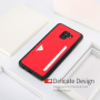 Dux Ducis Pocard bőr tok Samsung Galaxy A8 Plus (2018) - piros